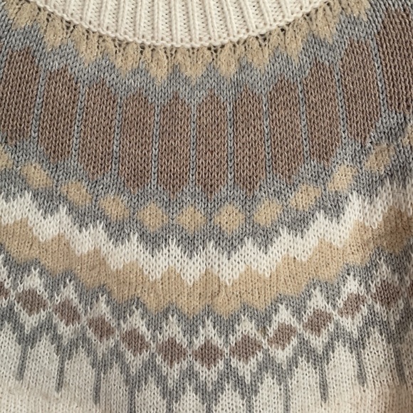 Banana Republic Fair Isle Sweater Knit M - Picture 2 of 5